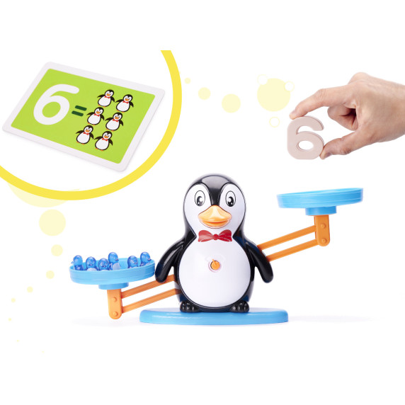 Cântar educațional pentru copii - pinguin - Inlea4Fun COUNTING PENGUINS