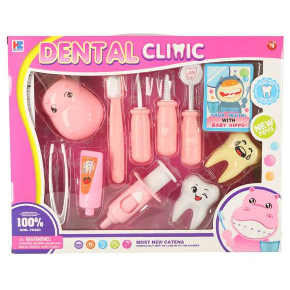 Set stomatologic pentru copii - Inlea4Fun DENTAL CLINIC - roz