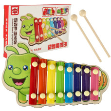 Detský xylofón v tvare húsenice Inlea4Fun - 