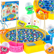 Joc de pescuit pentru copii - Inlea4Fun FISHING GAME - 45 de pești și 4 undițe - 
