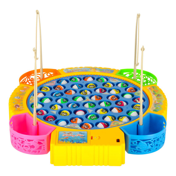 Joc de pescuit pentru copii - Inlea4Fun FISHING GAME - 45 de pești și 4 undițe
