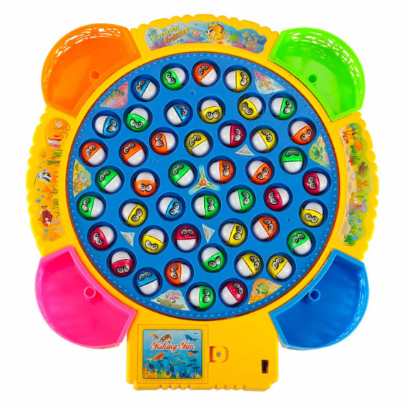 Joc de pescuit pentru copii - Inlea4Fun FISHING GAME - 45 de pești și 4 undițe