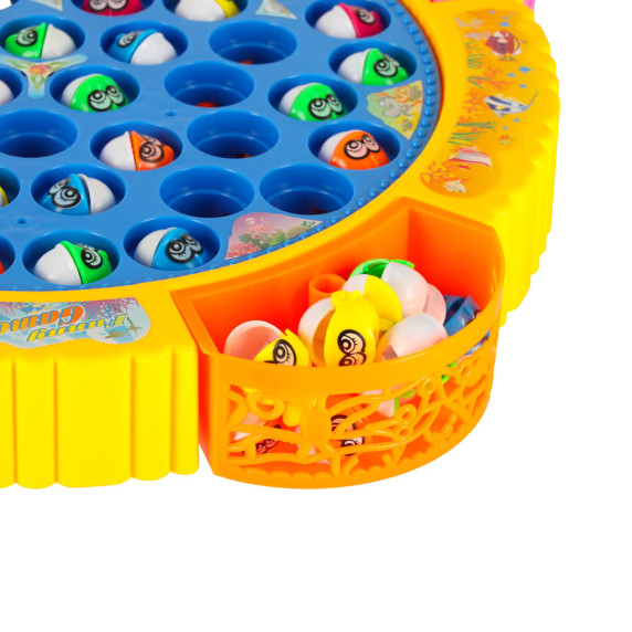 Joc de pescuit pentru copii - Inlea4Fun FISHING GAME - 45 de pești și 4 undițe