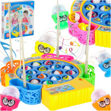 Joc de pescuit pentru copii - Inlea4Fun FISHING GAME - 15 pești și 4 undițe - 