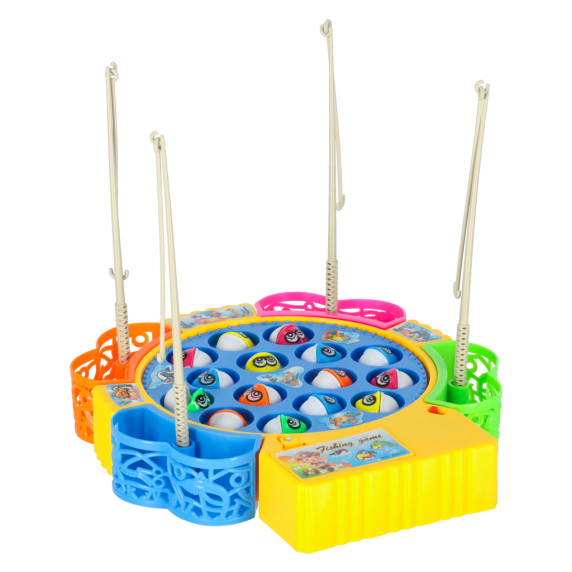 Joc de pescuit pentru copii - Inlea4Fun FISHING GAME - 15 pești și 4 undițe