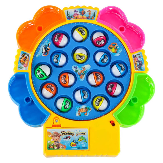 Joc de pescuit pentru copii - Inlea4Fun FISHING GAME - 15 pești și 4 undițe