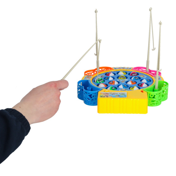 Joc de pescuit pentru copii - Inlea4Fun FISHING GAME - 15 pești și 4 undițe