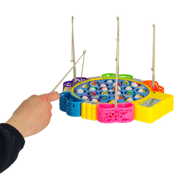 Joc de pescuit pentru copii - Inlea4Fun FISHING GAME - 24 de pești éși 5 undițe