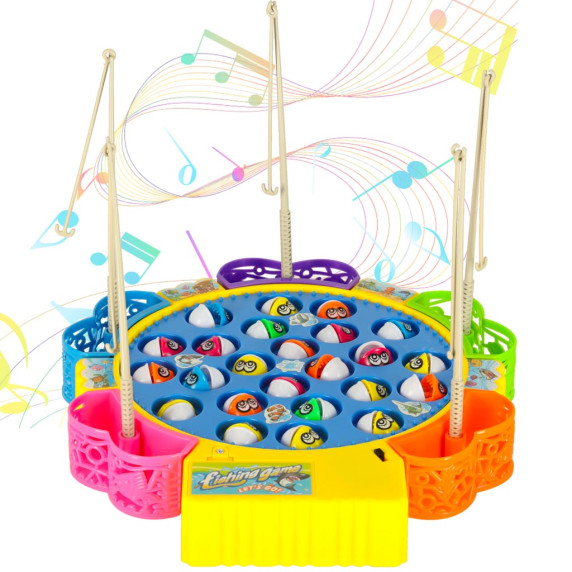 Joc de pescuit pentru copii - Inlea4Fun FISHING GAME - 24 de pești éși 5 undițe