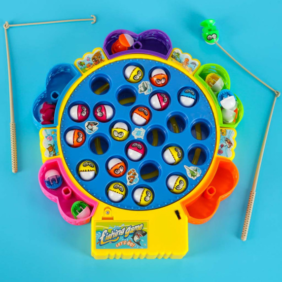 Joc de pescuit pentru copii - Inlea4Fun FISHING GAME - 24 de pești éși 5 undițe