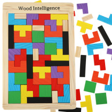 Fa puzzle tetris 40 darabos WOOD INTELLIGENCE - 