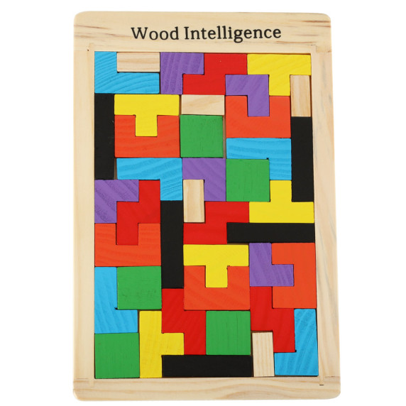 Fa puzzle tetris 40 darabos WOOD INTELLIGENCE