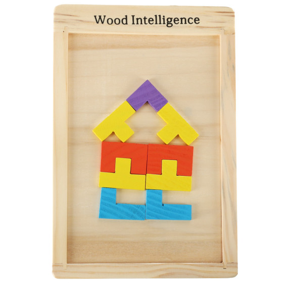 Fa puzzle tetris 40 darabos WOOD INTELLIGENCE