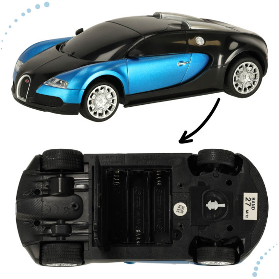 RC Távirányítós autó Bugatti Veyron 1:24 - kék