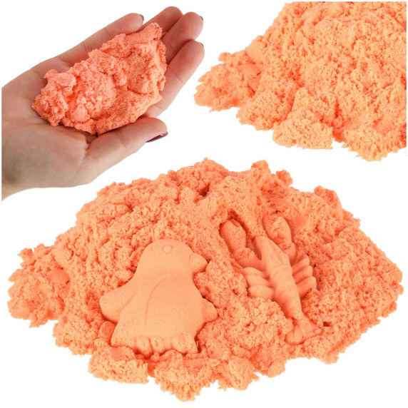 Kinetický piesok 1 kg - oranžový