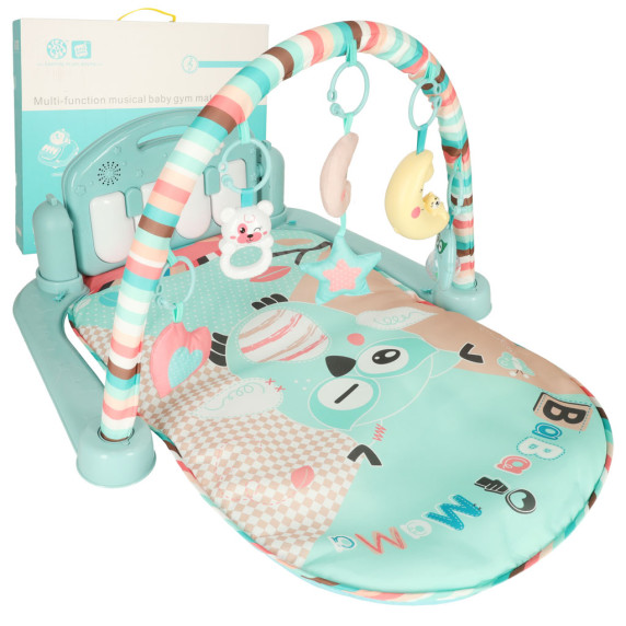 Játszószőnyeg 3az1-ben zongorával BABY GYm MAT - Bagoly 