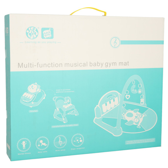 Játszószőnyeg 3az1-ben zongorával BABY GYm MAT - Bagoly 