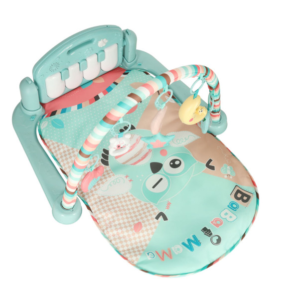 Játszószőnyeg 3az1-ben zongorával BABY GYm MAT - Bagoly 