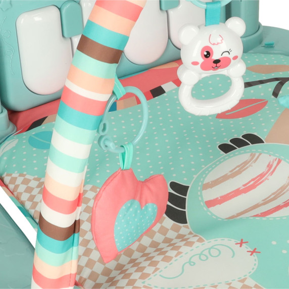 Játszószőnyeg 3az1-ben zongorával BABY GYm MAT - Bagoly 