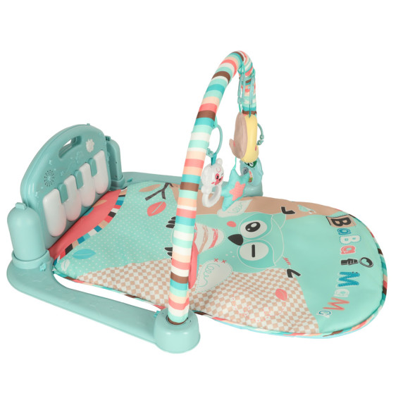 Játszószőnyeg 3az1-ben zongorával BABY GYm MAT - Bagoly 