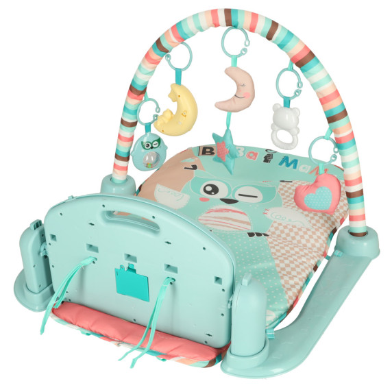 Játszószőnyeg 3az1-ben zongorával BABY GYm MAT - Bagoly 