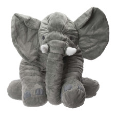 Jucărie pluș - elefant - 60 cm - gri - 