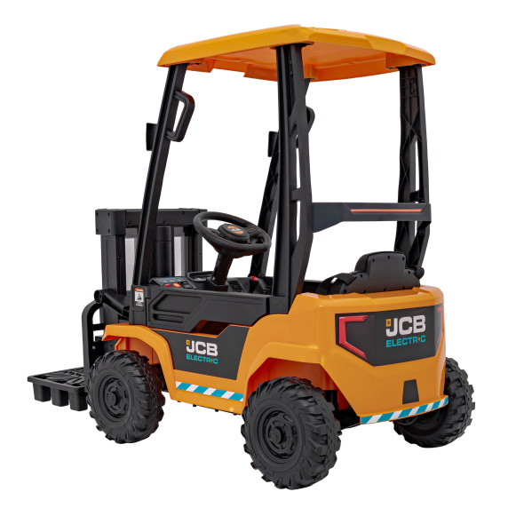 Mașina electrică pentru copii JCB - Stivuitor - galben