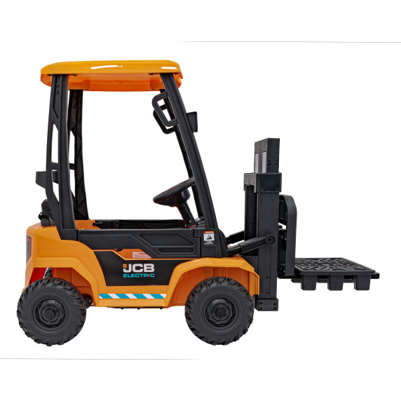 Mașina electrică pentru copii JCB - Stivuitor - galben