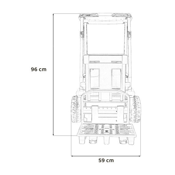 Elektromos jarmű targonca JCB - Sárga