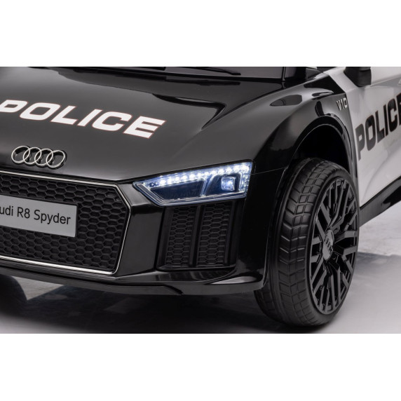 Elektromos kisautó Audi R8 Spyder Police - rendőrautó