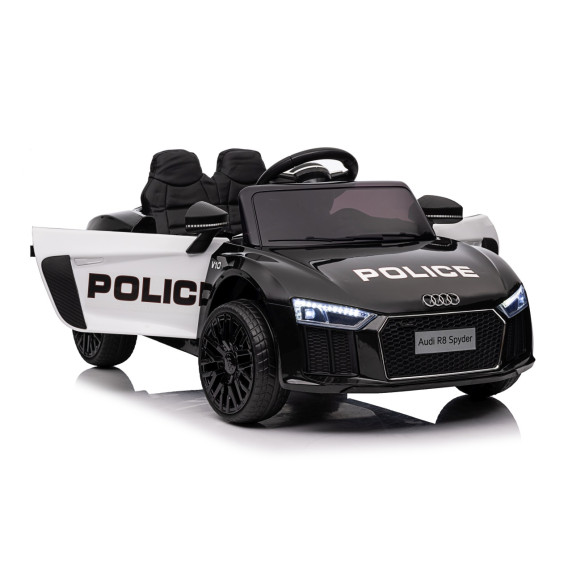 Elektromos kisautó Audi R8 Spyder Police - rendőrautó