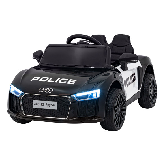 Elektromos kisautó Audi R8 Spyder Police - rendőrautó