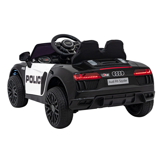 Elektromos kisautó Audi R8 Spyder Police - rendőrautó