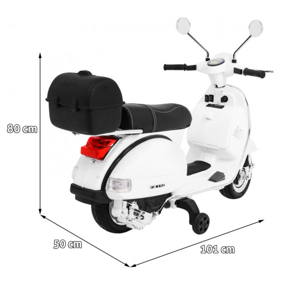 Motocicletă electrică - Inlea4Fun VESPA PX 150 - alb