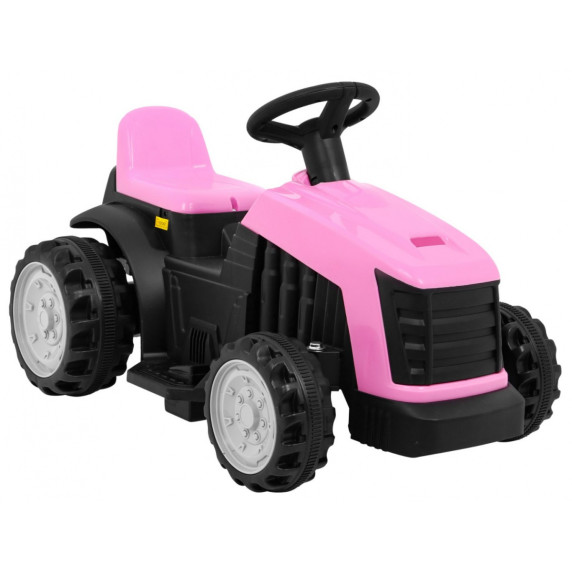 Tractor electric pentru copii cu remorcă - Inlea4Fun - roz