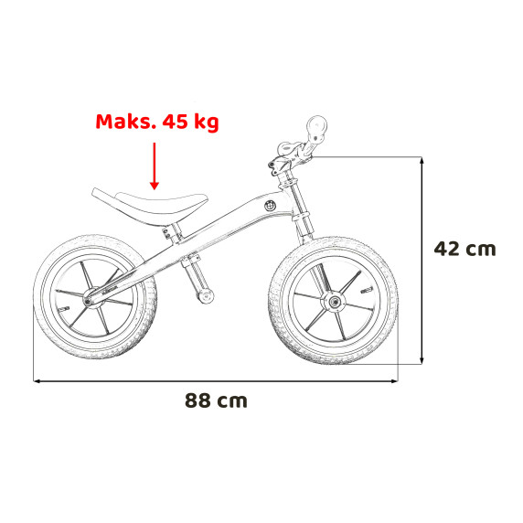 Bicicletă de echilibru pentru copii - BMW Rastar