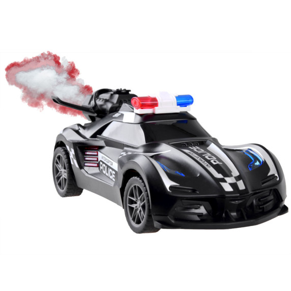 RC Távirányítós rendőrautó füsteffekttel Inlea4Fun RACERS FLAME SPRAY