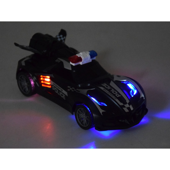 RC Távirányítós rendőrautó füsteffekttel Inlea4Fun RACERS FLAME SPRAY