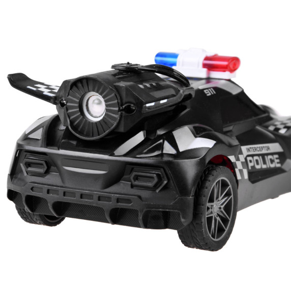 RC Távirányítós rendőrautó füsteffekttel Inlea4Fun RACERS FLAME SPRAY