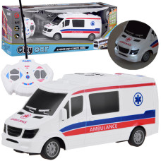 Mașină ambulanță cu telecomandă - Inlea4Fun CITY CAR - 