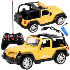 Mașină off-road cu telecomandă RC -  Inlea4Fun BOARSE V8 Engine - galben - 