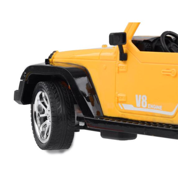 Mașină off-road cu telecomandă RC -  Inlea4Fun BOARSE V8 Engine - galben