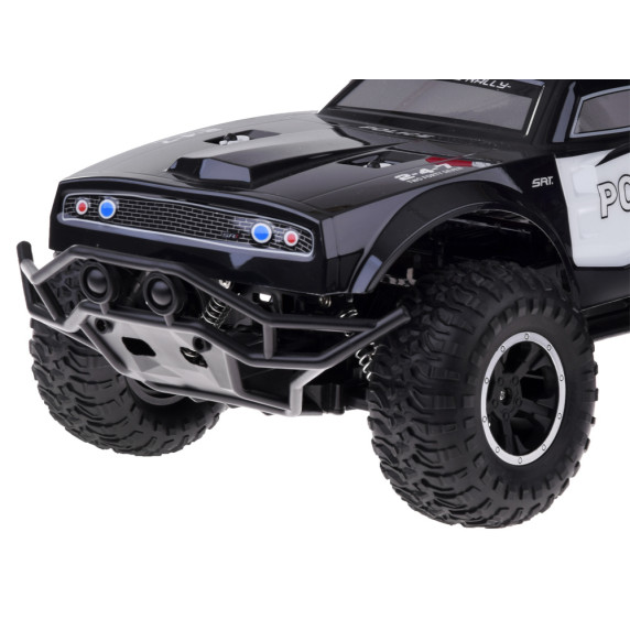 RC Policajné vozidlo na diaľkové ovládanie Inlea4Fun ROCK CRAWLER