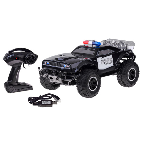 RC Policajné vozidlo na diaľkové ovládanie Inlea4Fun ROCK CRAWLER