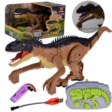 RC dinosaurus s diaľkovým ovládaním Inlea4Fun DINOSAUR WORLD - hnedý - 