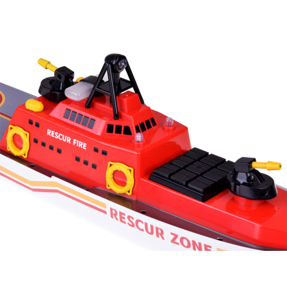 RC Távirányítós tűzoltóhajó fényeffektusokkal Inlea4Fun FIRE RESCUE