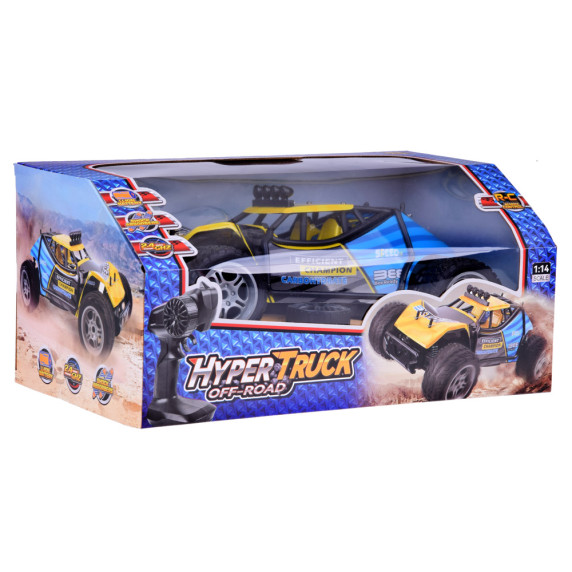 RC Távirányítós terepjáró Inlea4Fun HYPER TRUCK - sárga