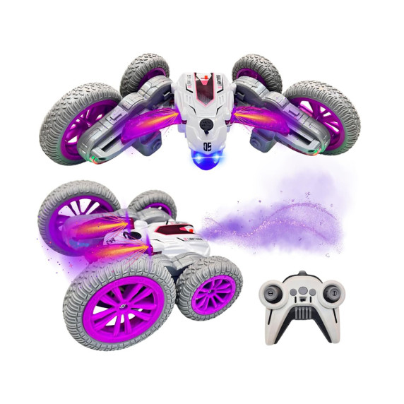 Mașină RC cascadorie interactivă ATOMIZING – violet