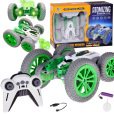 Mașină RC cascadorie interactivă ATOMIZING – verde - 