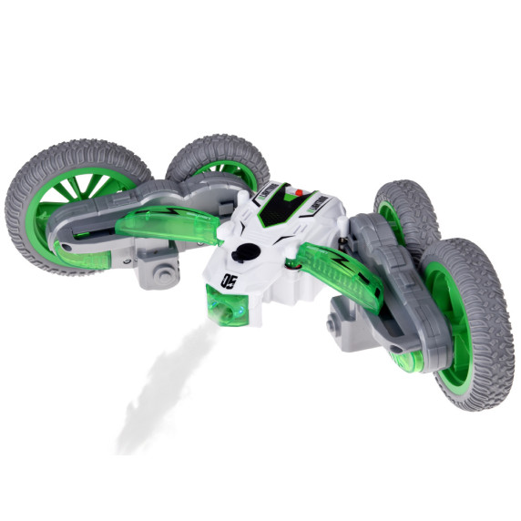 Mașină RC cascadorie interactivă ATOMIZING – verde